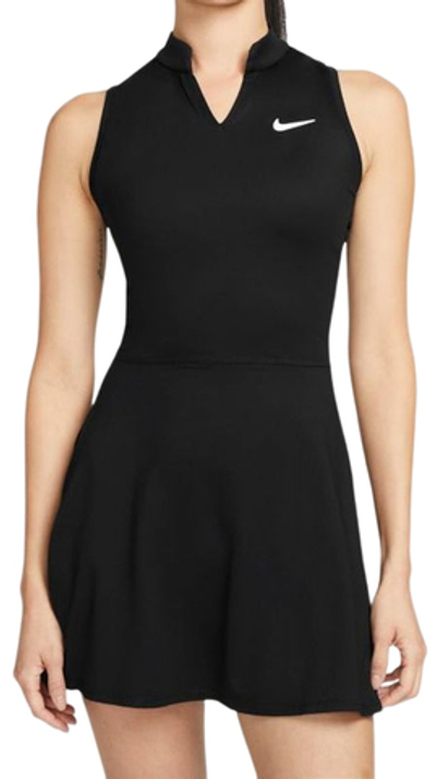 Женская Платье теннисное Nike Court Dri-Fit Victory Tennis Dress W - black/white
