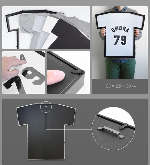 Рамка для футболки T-frame черная