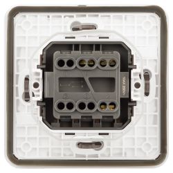 Переключатель ЭРА Эксперт 11-1523-01 IP55 10АХ-250В СУ белый | Эра Эксперт