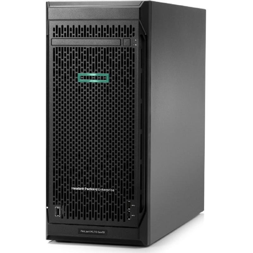 Сервер ProLiant ML110 Gen10 Bronze 3106 HotPlug Tower(4.5U)/Xeon8C 1.7GHz(11Mb)/1x16GbR1D_2666/S100i(ZM/RAID 0/1/10/5)/noHDD(4/8up)LFF/ noDVD/iLOstd/2NHPFan/2x1GbEth/1x550W(NHP)