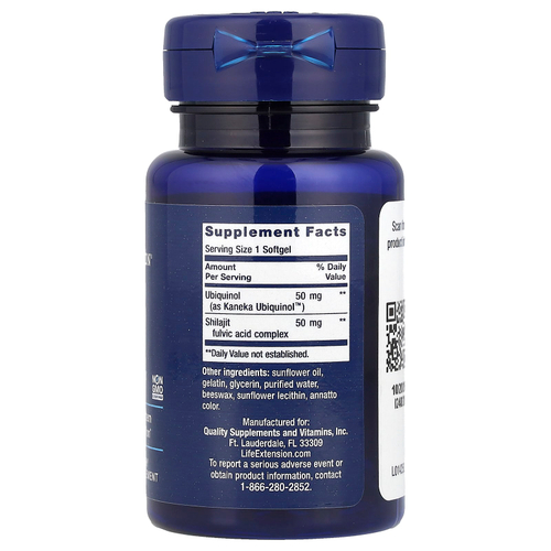 Life Extension, Super Ubiquinol CoQ10 с улучшенной поддержкой митохондрий, 50 мг, 100 гелевых капсул