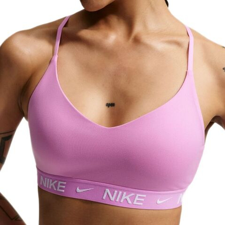 Теннисный бюстгальтер Nike Indy Light Support Padded Adjustable Sports - light magenta/white