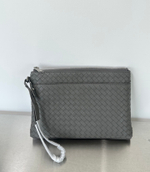 Клатч Bottega Veneta — серый — фото 2