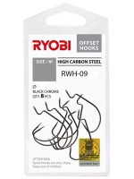 Крючок офсетный рыболовный RWH-09 №1/0 ( 2 упк по 5шт)