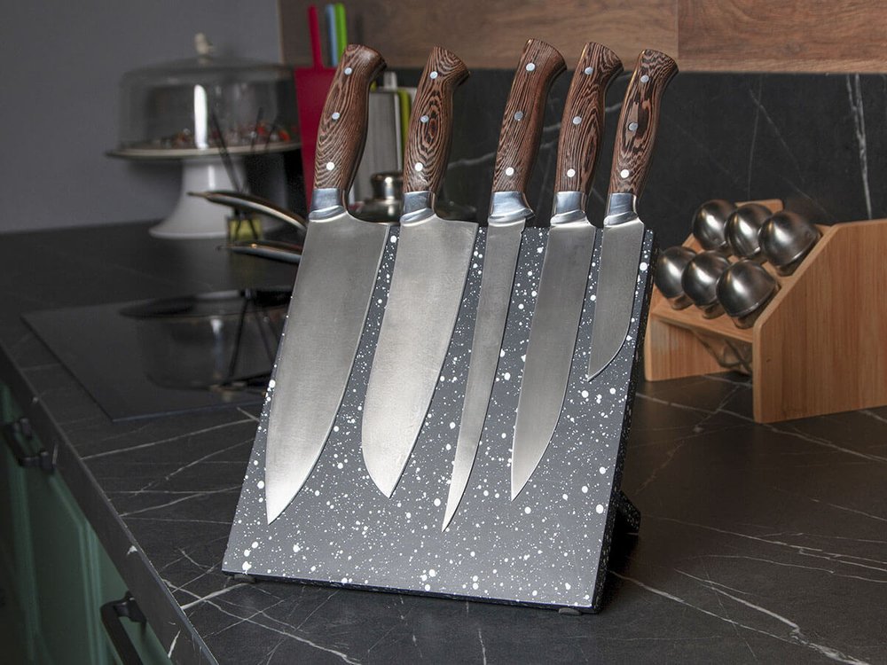 Кухонный набор из 5 кованых ножей "Master Sheff Wood"