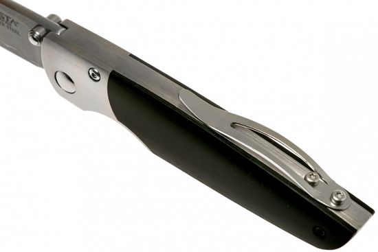 Складной нож Mcusta Shinra Teana MC-0144G c клинком из стали SPG2 San Mai, рукоять дерево (Pakka)