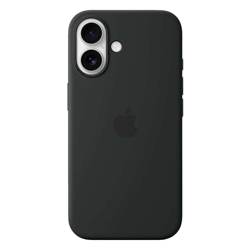 Силиконовый чехол с поддержкой MagSafe Apple Silicone Case для iPhone 16, Black (Черный)