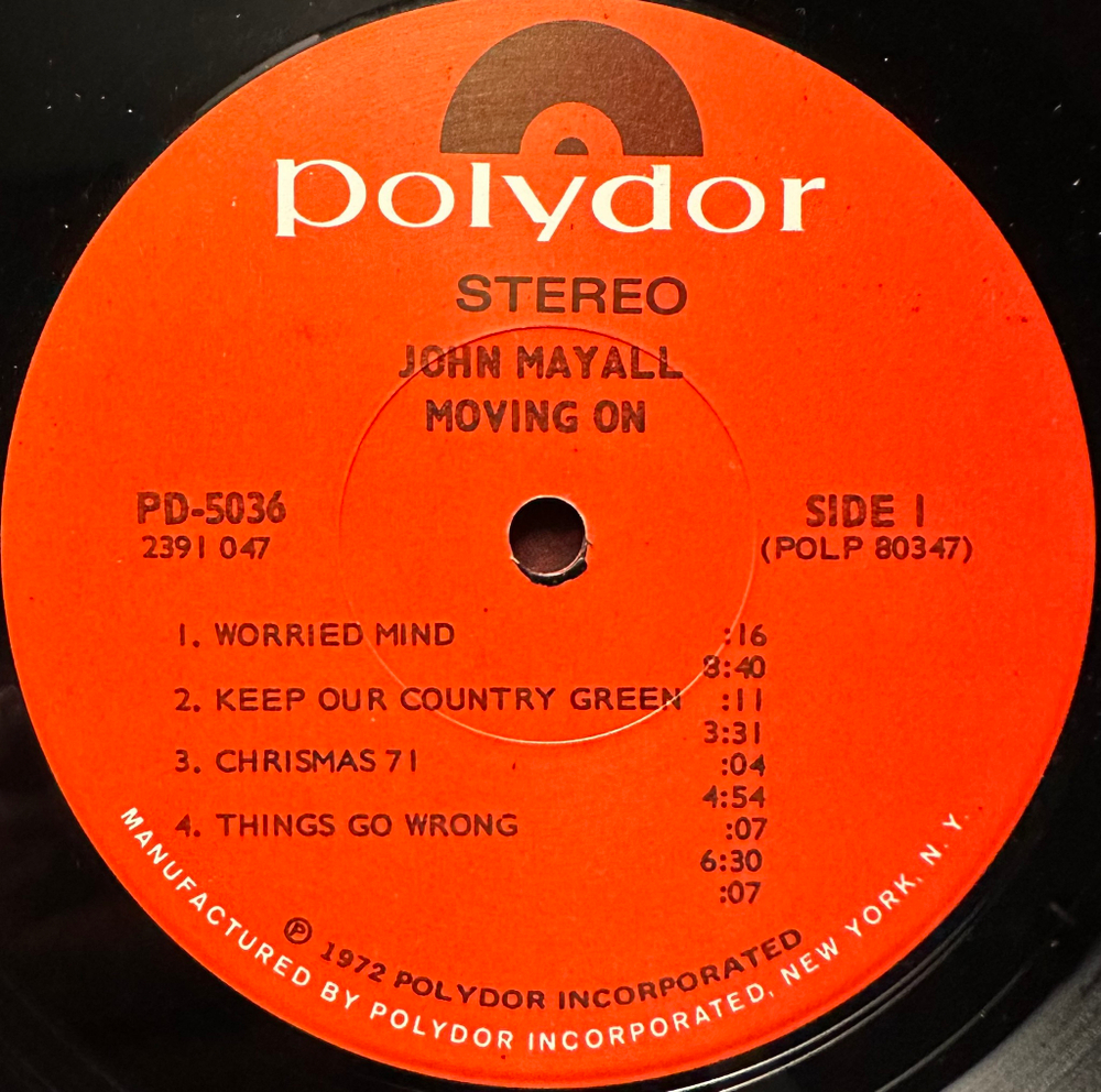John Mayall - Moving On (США 1972г.)