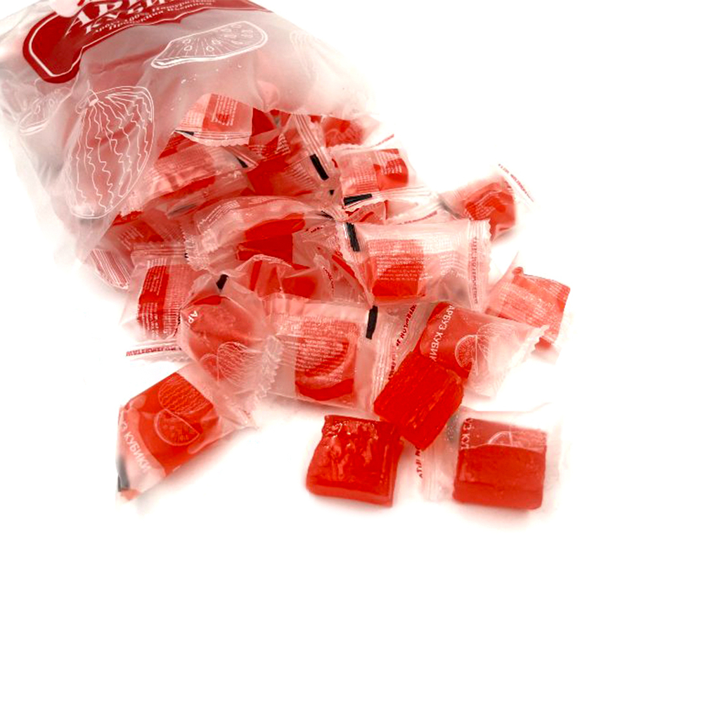Конфеты Арбуз кубики Jes's Dried Fruit Watermelon Jelly 500 г