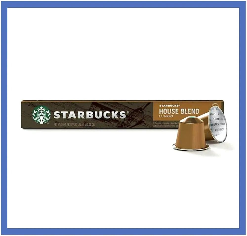 Кофейные капсулы Starbucks Nespresso House Blend Lungo 10 капсул 57 г (Из Финляндии)