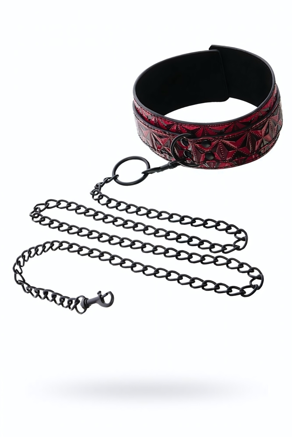 Ошейник с поводком Collar With Leash красный
