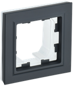 BRITE Рамка 1-местная IP44 РУ-1-БрГ-44 графит IEK