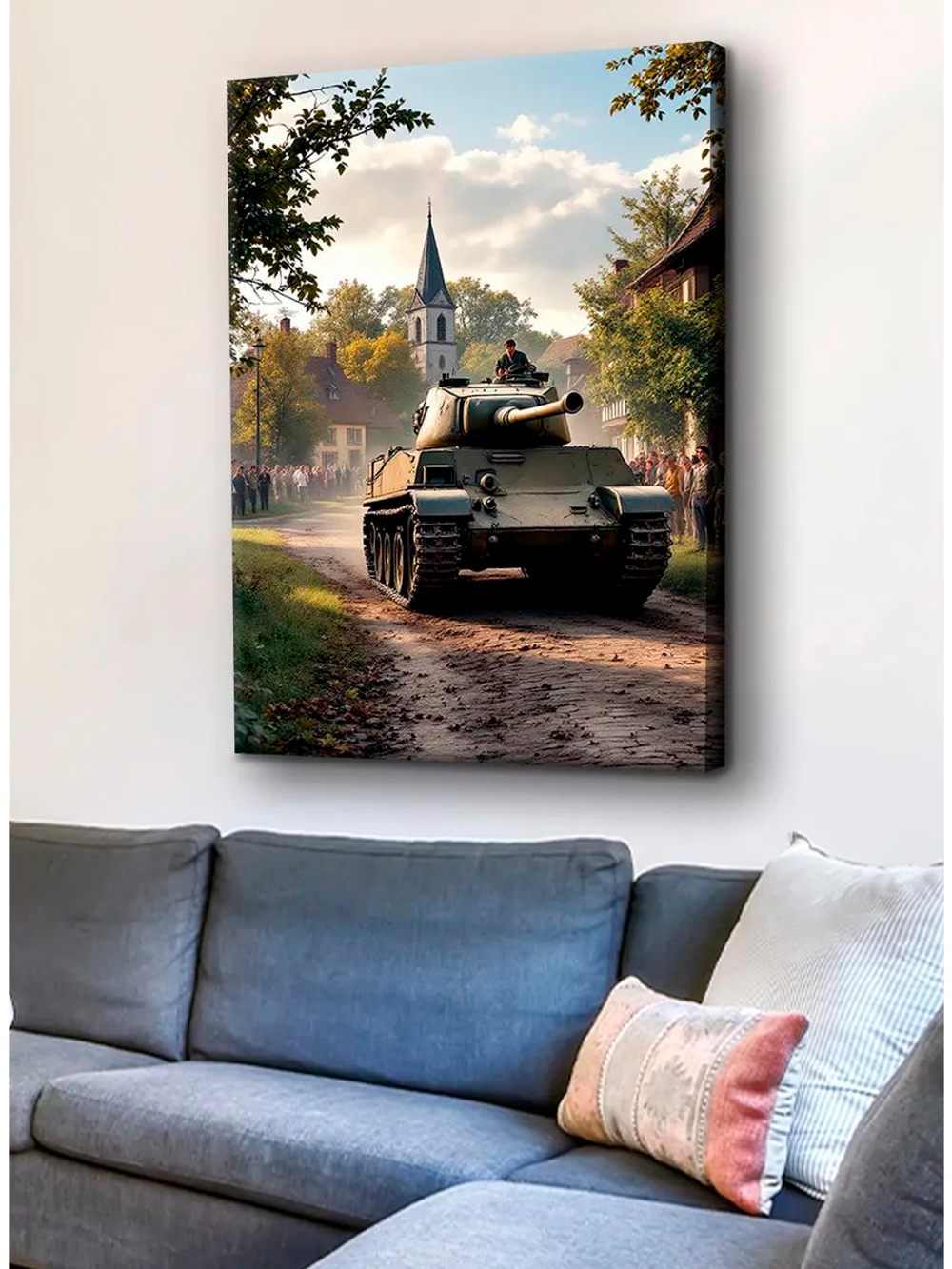 Картина "T-62", для интерьера 50х70см 1шт.