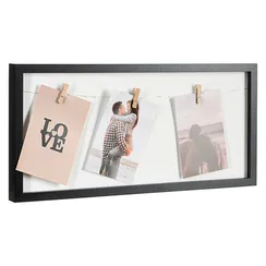 Рамка для фотографий с подсветкой everyday, 23х49 см, черная