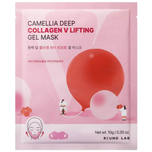 Round Lab Camellia Deep Collagen V Lifting Gel Mask лифтинг-маска с камелией и коллагеном