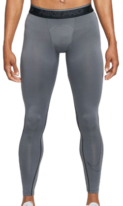 Мужские теннисные штаны Nike Pro Dri-Fit Tights - iron grey/black/black