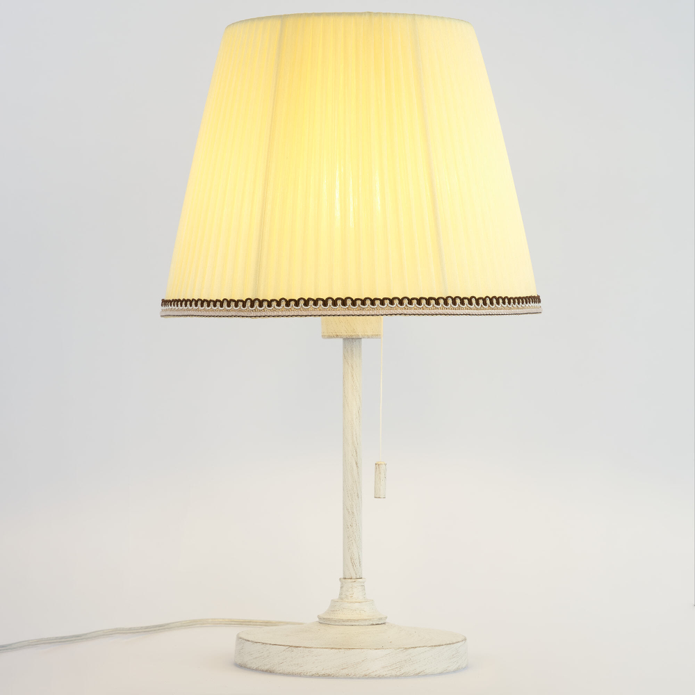 Citilux Линц CL402723 Настольная лампа патина с кремовым абажуром
