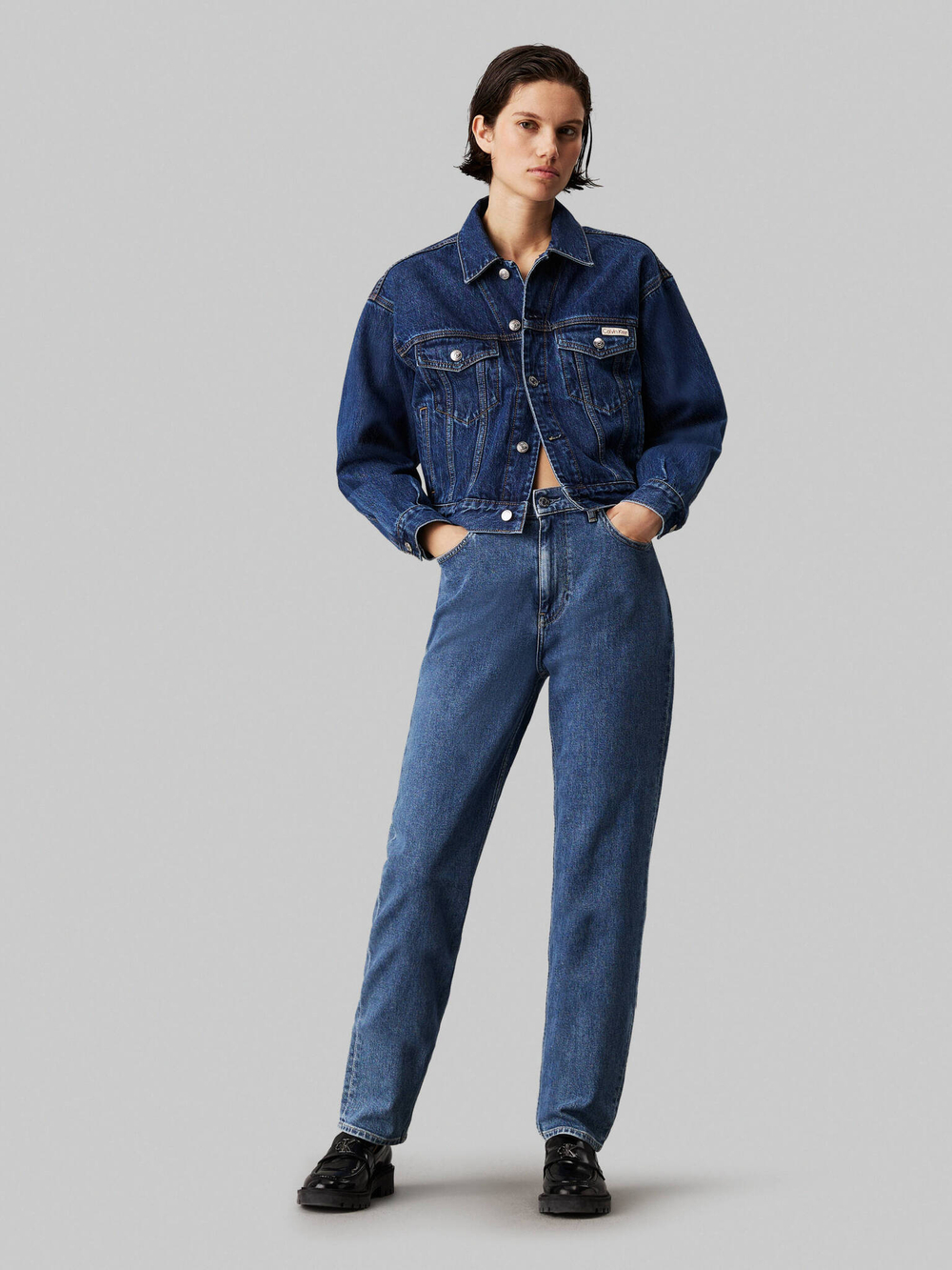 Джинсы CALVIN KLEIN JEANS - темно-синий(J20J224030)