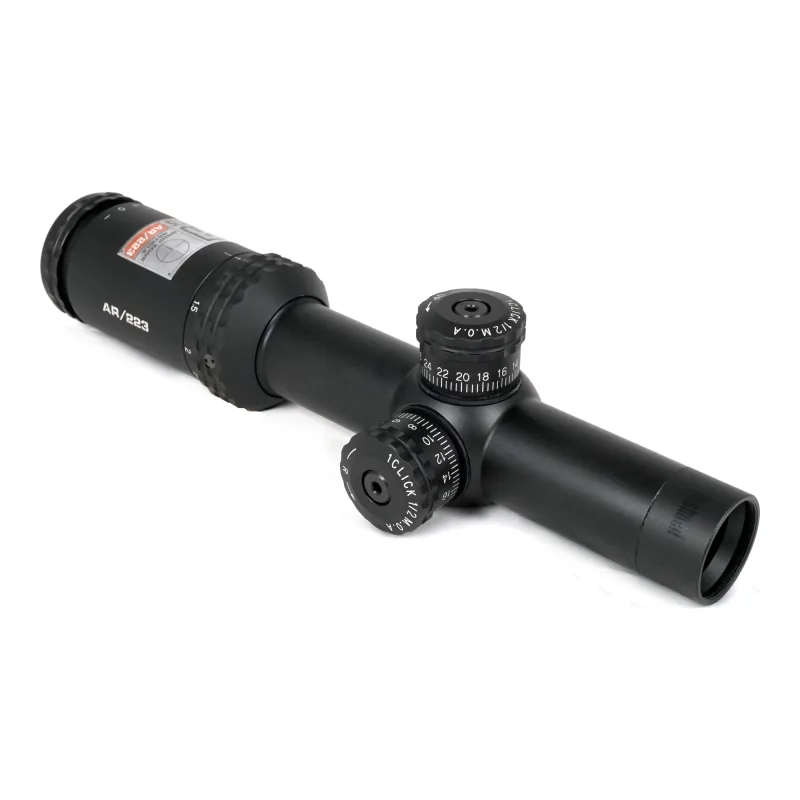 Оптический прицел Bushnell AR OPTICS 1-4x24 (AR91424) - вид сверху под углом, механизмы ввода поправок