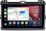 Магнитола для Toyota Land Cruiser Prado 120, Lexus GX470 (экран климата внизу) - Canbox 9063/9064 Qled, Android 10, Быстрая, SIM-слот