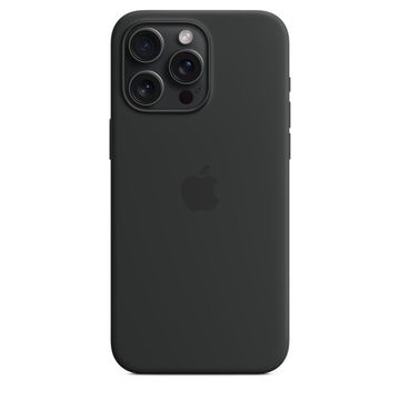Силиконовый чехол Apple для iPhone 15 Pro Max с MagSafe Черный