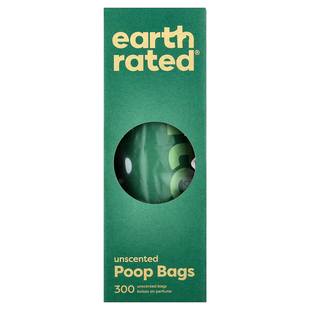 Earth Rated, Пакеты для отходов для собак, без запаха, 300 пакетов