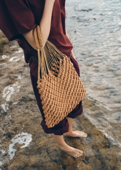 POLENE Сумка Nomad Solé, желтовато-коричневый
