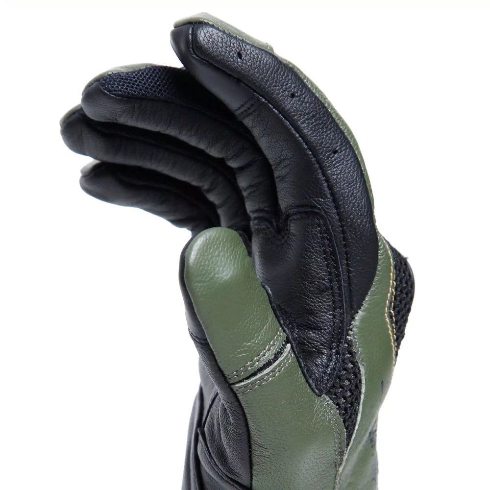 Мотоперчатки комбинированные Dainese KARAKUM ERGO-TEK Black/Army-Green
