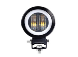 Прожектор LED-СТГ -круг  20W (75*55) 2Lens+ДХО рабоч свет+габарит 9-36v шт GQ0029\GZ018