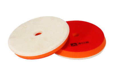 A302 150/20 - Меховой полировальный круг на поролоне (ворс 7 мм) - WOOL CUTTING PAD