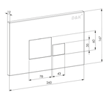 Клавиша смыва DK белый Quadro (DB1519016)