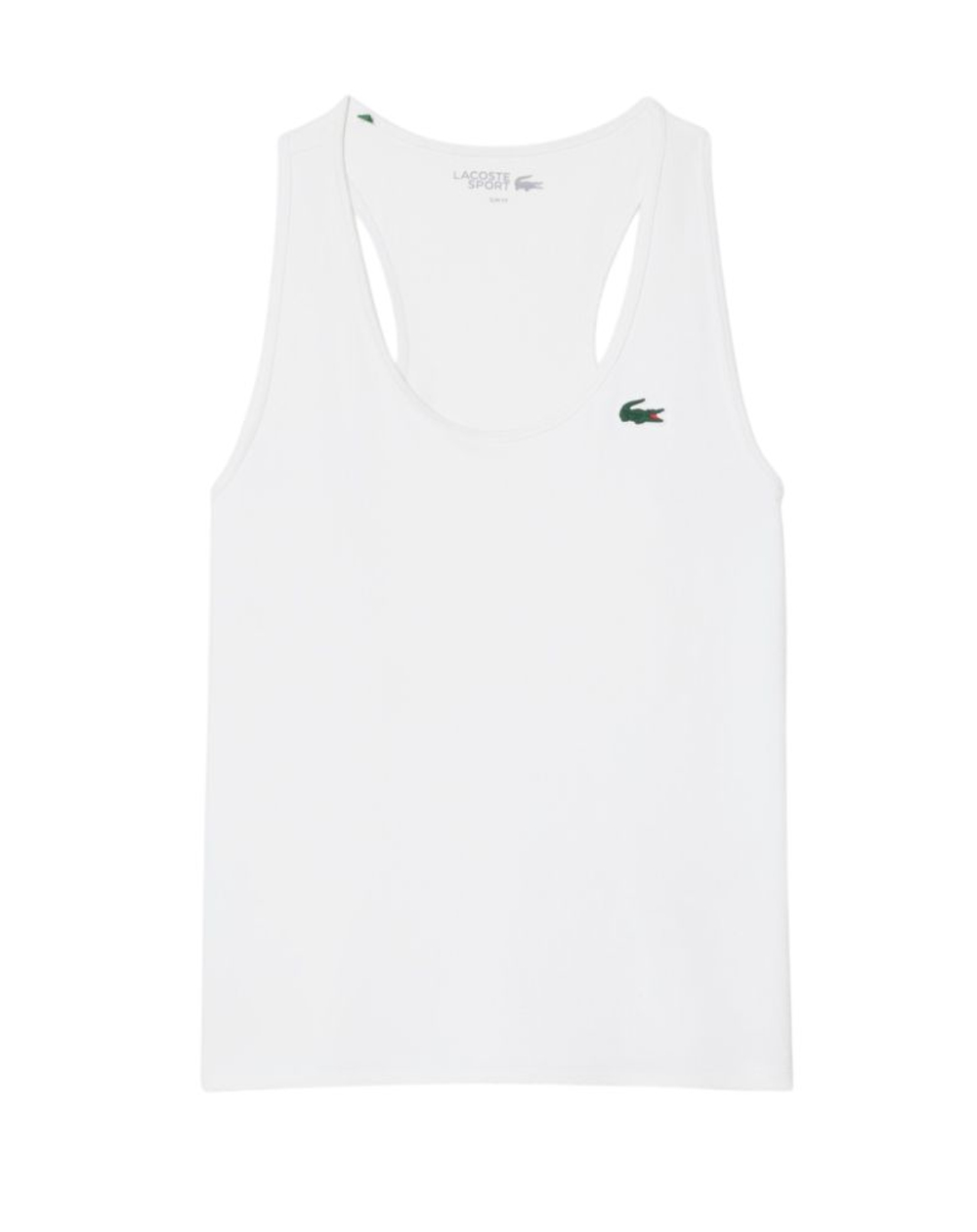 Женский топ теннисный Lacoste Sport Slim Fit Tank - white