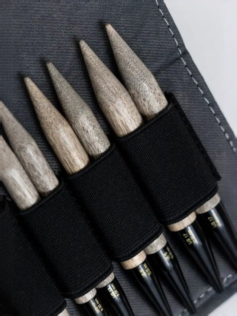Набор съемных спиц 12 см 12 пар Driftwood Grey Lykke