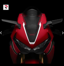 Mirror blade style, RAZOR, Aluminium. For Honda CBR. Hole 6mm 38-50mm
