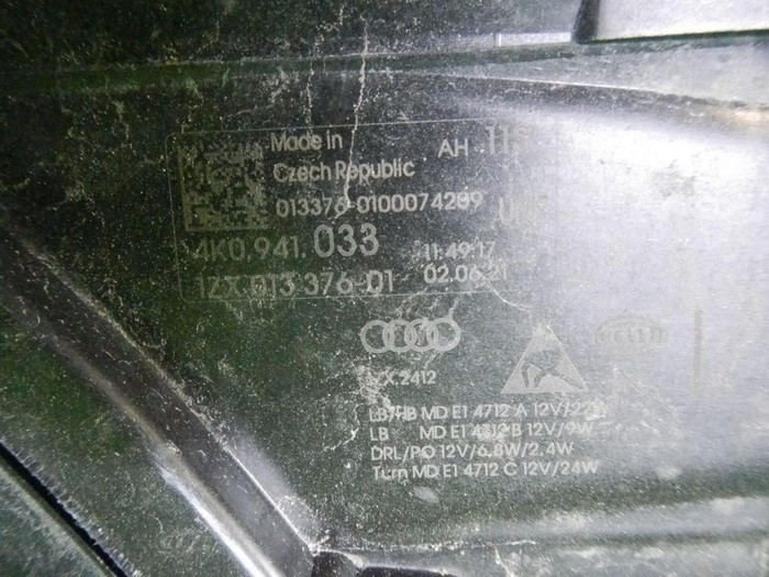 Фара левая Audi A6 5 C8 (2018-2023) LED