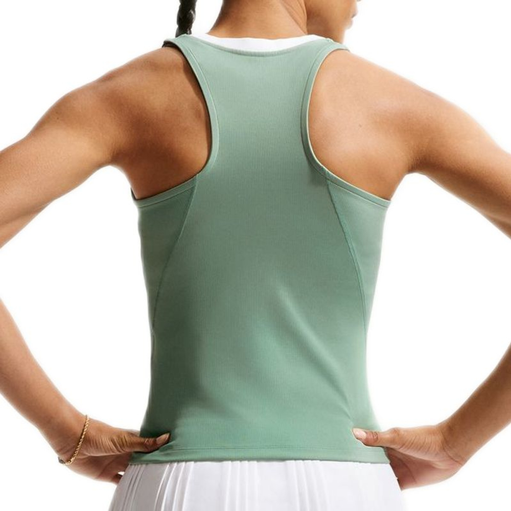 Женский топ теннисный Nike Court Advantage Dri-Fit Tennis - steam/white