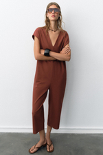 ДЛИННЫЙ КОМБИНЕЗОН ИЗ ПЛОТНОГО ХЛОПКА — ZARA