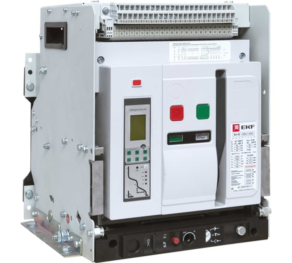Автоматический выключатель EKF ВА-45 3200/2500А 3P 100кА стационарный v2 mccb45-3200-2500-v2