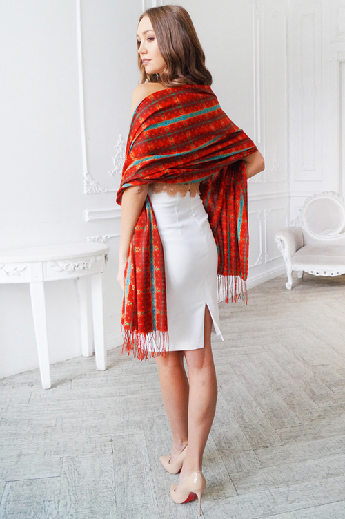 LIGVIANNI Палантин Kerchief Rose