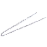 Подвесы для елочных игрушек «Мишура» 28 см (набор 100 шт), Серебро