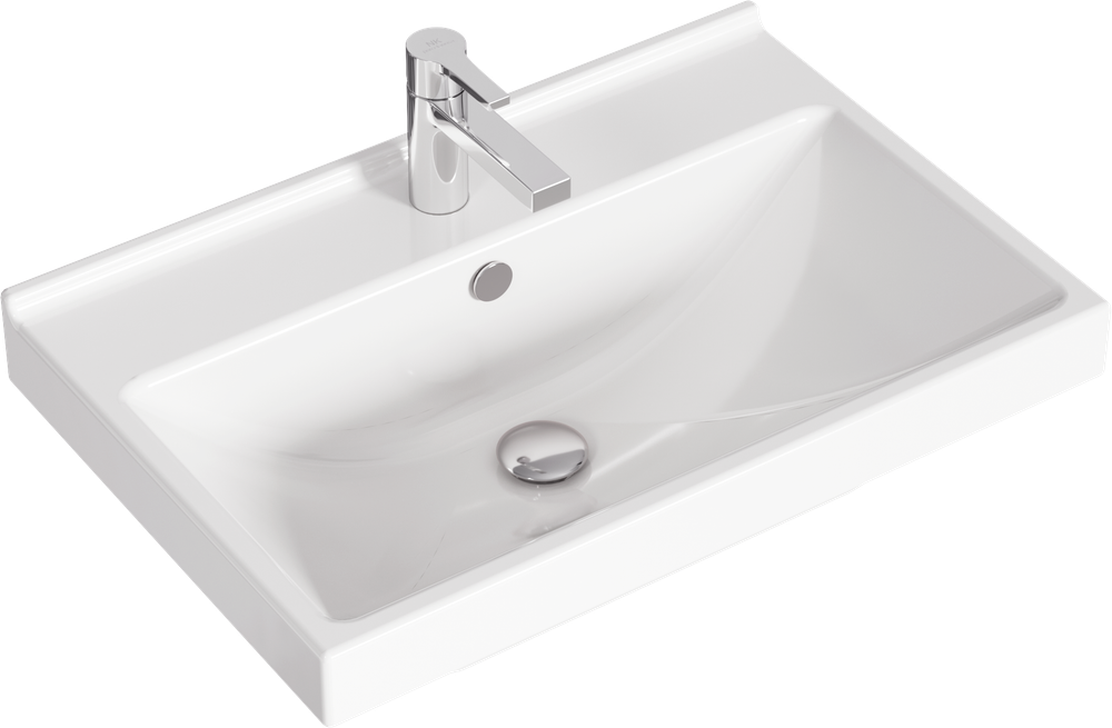 AQ URB0106DB Urban Тумба под умывальник подвесная, 572х460х400 мм, 1 ящик, Дуб балтийский