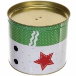 Банка жестяная 25*13,5см «Снеговик»