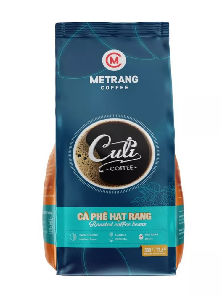 Кофе в зёрнах Me Trang Culi (Кули) 500 гр, 2 шт