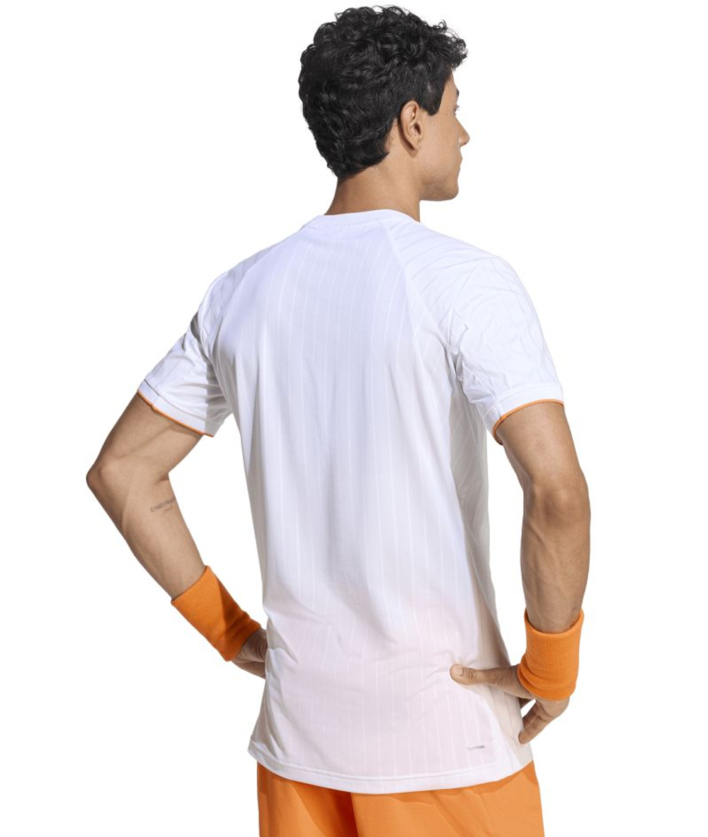 Мужская теннисная футболка Adidas Climacool+ Freelift Pro - white