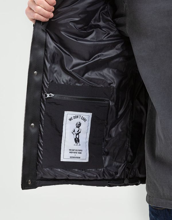 Куртка We Don’t Care Short Puffer Jacket Black - фото 9