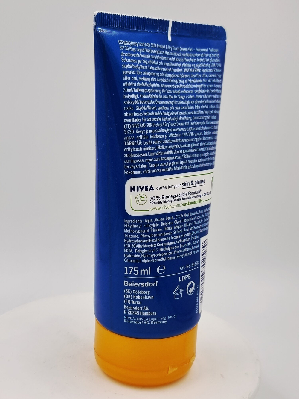 Солнцезащитный крем-гель NIVEA SUN Protect & Dry Touch SPF 30, 175 мл (Германия)