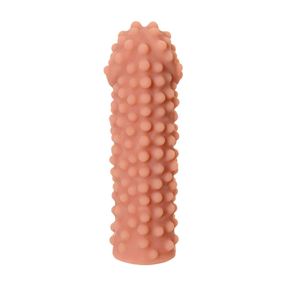 Телесная насадка на фаллос с бугорками 14,7см Kokos Extreme Sleeve 010 S Size