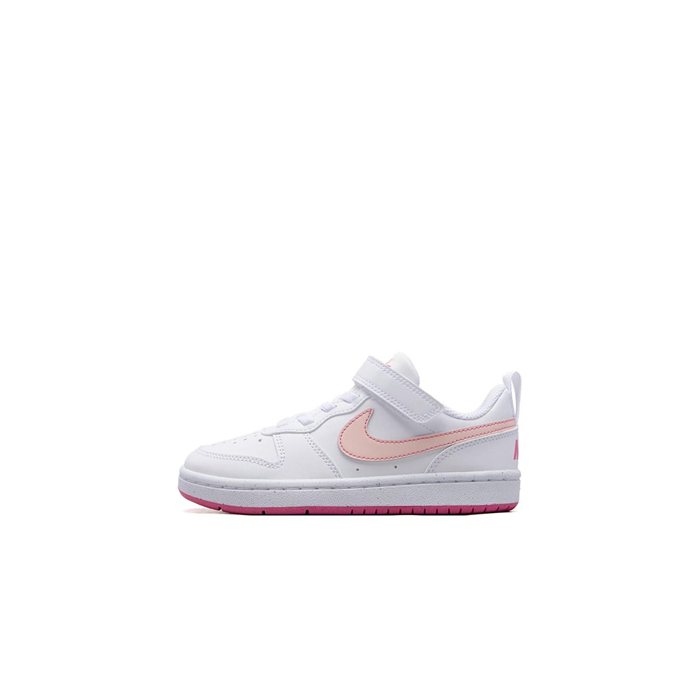 alt="Nike Court Borough Low Recraft PS детские кроссовки черного цвета вид сбоку на белом фоне"