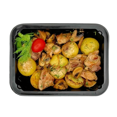 Картофель бэйби с курицей и грибами 230г.