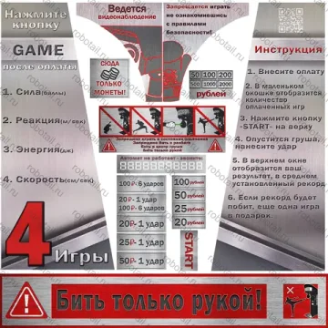 Набор наклеек Информационный для RockyBoxer
